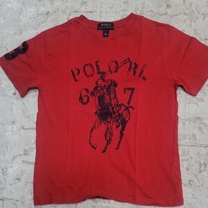 Polo by Ralph Lauren Kids Red Equestrian Tee